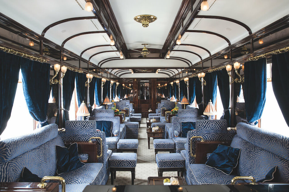 Bar in de Orient Express - Luxe treinreis met de Venice Simplon Orient Express van Brussel naar Venetië | Corallium - Reisbureau Lennik en Gooik