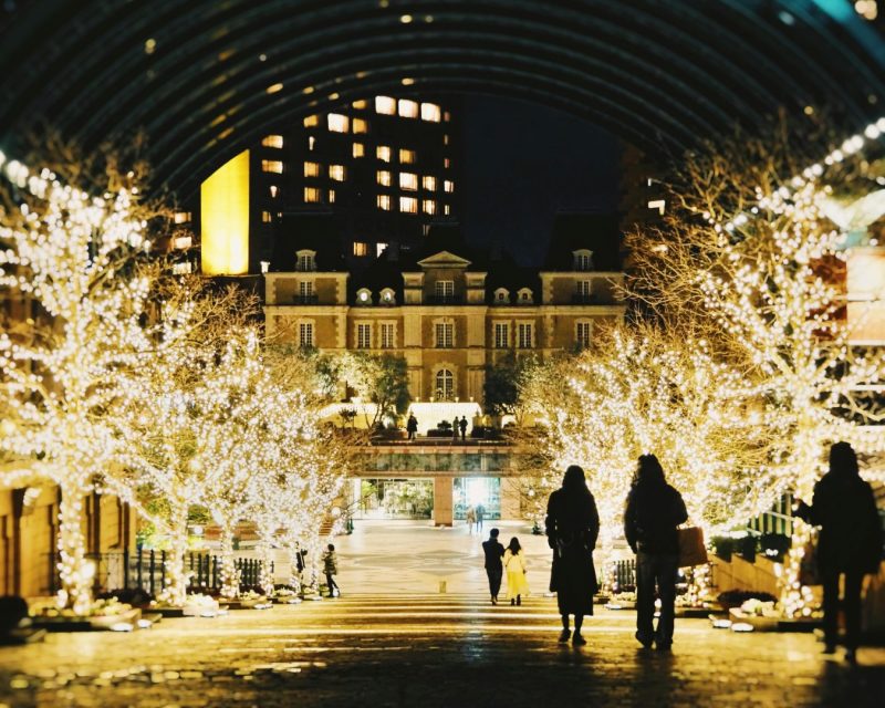 Tokyo verlichting winter