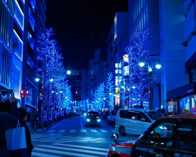 Tokyo winter by night